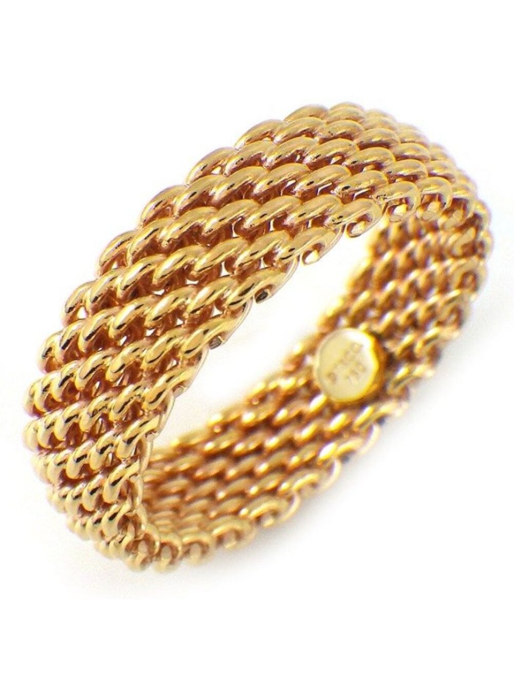 Tiffany & Co. Ring Somerset Mesh 18K Pink Gold